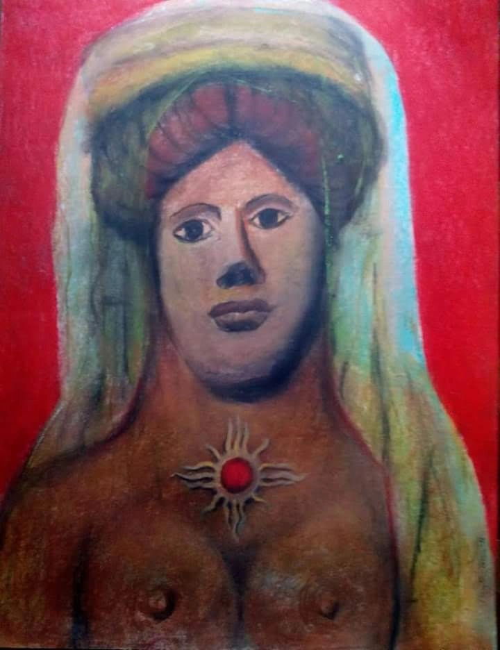 Portrait painting by Swagata Bose